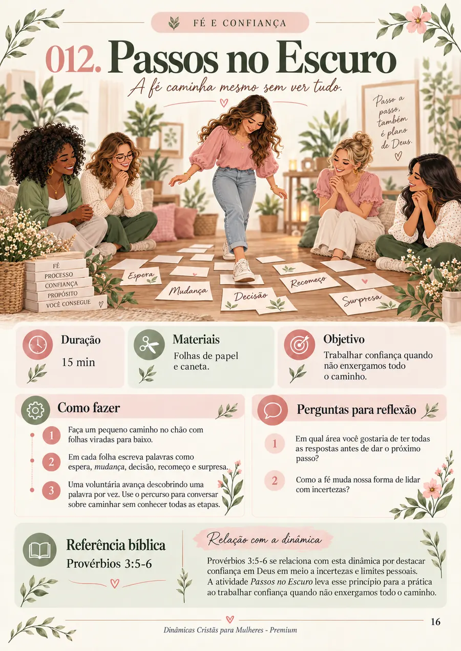Página de dinâmica 12 do material